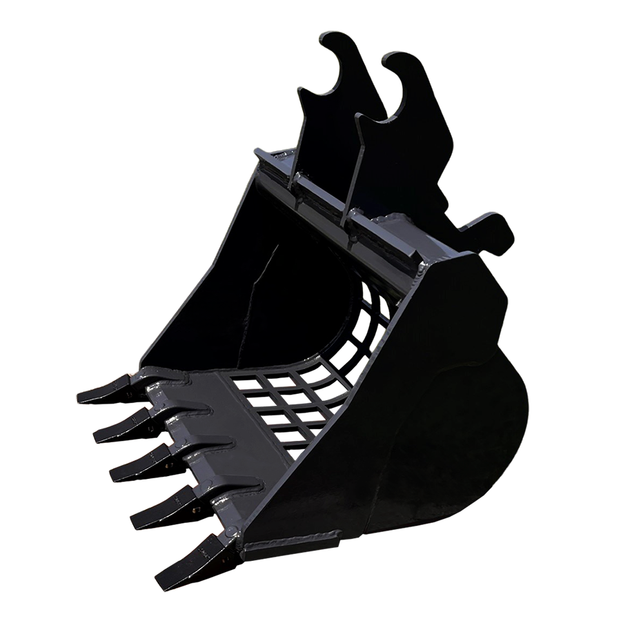 bucketex 30in rib grid bucket 10 12k class 3in holes02 900x