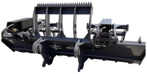 RakeLdr Custom 10ft Loader Rake 2in Tines 36in Wide Hyd Top Clamps With Cutting Edge 03 800px 300x152