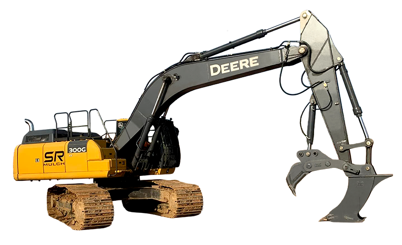 Custom Excavator Stump Puller Splitter Grey02 800px
