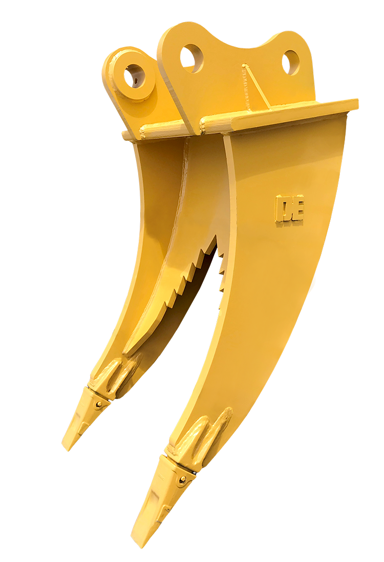 Custom Excavator Stump Puller1 Yellow02 750px